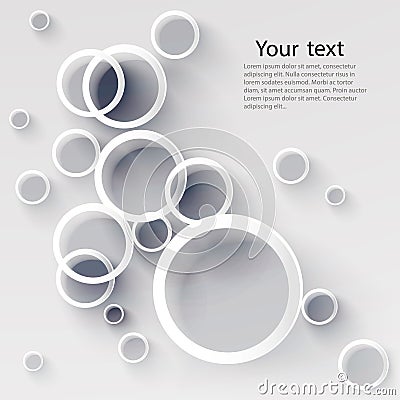 Geometric applique circle background. Vector Illustration