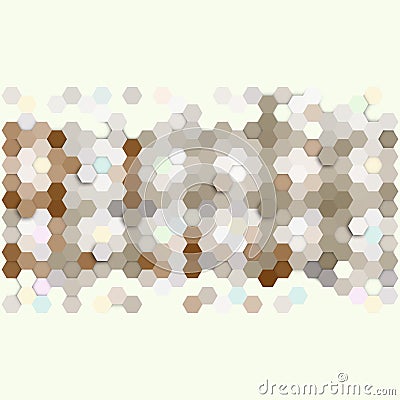 Geometric background, abstract hexagonal pattern Vector Illustration