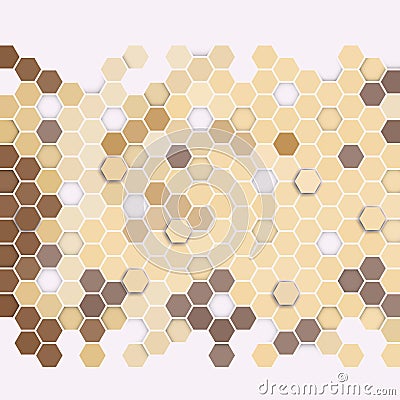 Geometric background, abstract hexagonal pattern Vector Illustration
