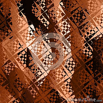 Geometric background brown tone Stock Photo