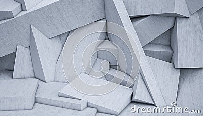 Geometric background i modern abstract concrete Stock Photo