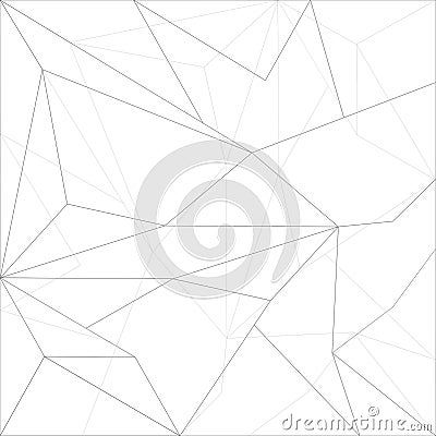 Wireframe polygonal abstract mesh. Vector Polygon which consist of triangles. Vector Illustration