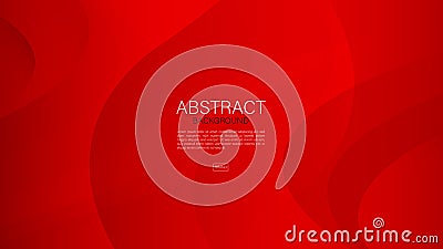 Red abstract background, wave, Geometric vector, graphic, Minimal Texture, cover design, flyer template, banner, web page, book Vector Illustration