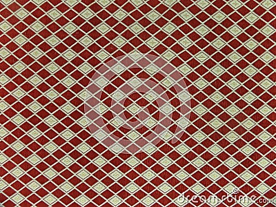 Geometric background. The rhombuses are red and white. Stock Photo