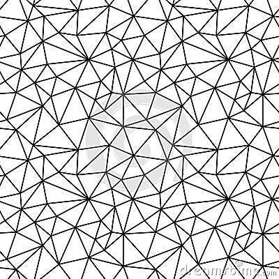 Geometric black and white hipster fashion polygon background pattern Vector Illustration