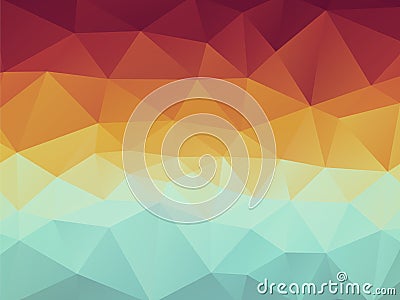 Geometric blue brown abstract background Vector Illustration