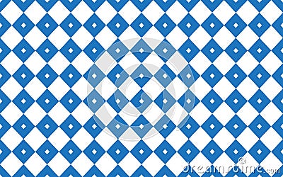 Geometric blue and white square shape pattern abstract vector background design. Vector Illustration