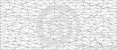 Geometric chaos pattern with abstract triangular design for creative backgrounds Vector Illustration