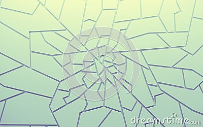 Geometric color abstract polygons wallpaper, as crack wall Stock Photo