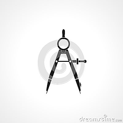 Geometric compasses icon. Geometric compasses vector icon. Geometric compasses isolated icon Vector Illustration