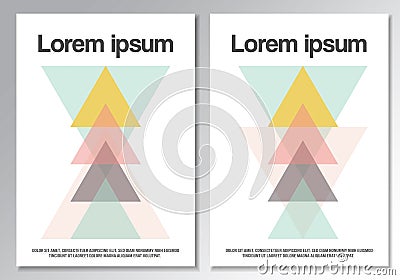 Geometric cover design. Vector Illustration