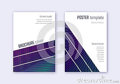 Geometric cover design template set Vector Illustration