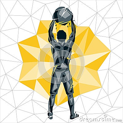 Geometric Crossfit concept Vector Illustration