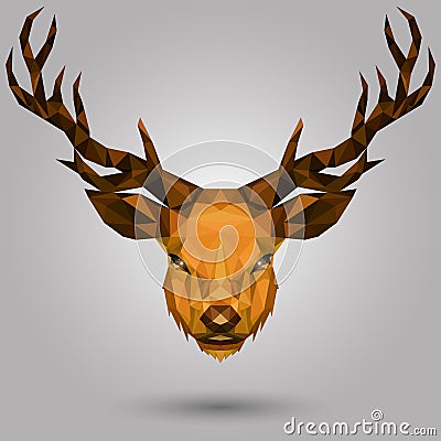 Geometric deer Vector Illustration