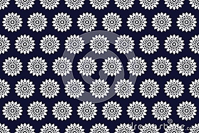 Geometric ethnic pattern traditional Design for background,carpet,wallpaper,clothing,wrapping,Batik,fabric,sarong,Vector illustrat Cartoon Illustration