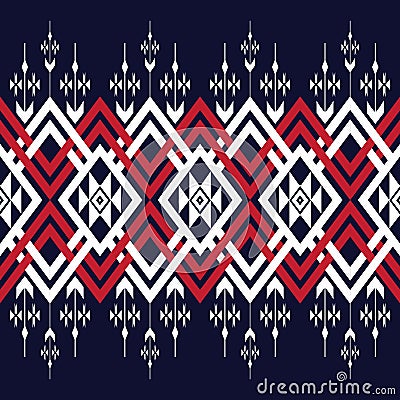 Geometric ethnic pattern traditional Cartoon Illustration