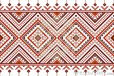 Geometric ethnic seamless pettern traditional Vector Illustration