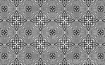 Geometric ethnic texture in doodling style. Indian background from a pattern of intertwined lines polygons squares ovals. Vector Illustration