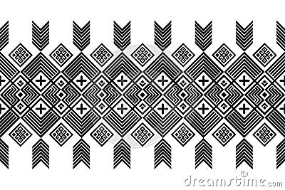 Seamless pattern repeating design with geometric shapes. Vector Illustration