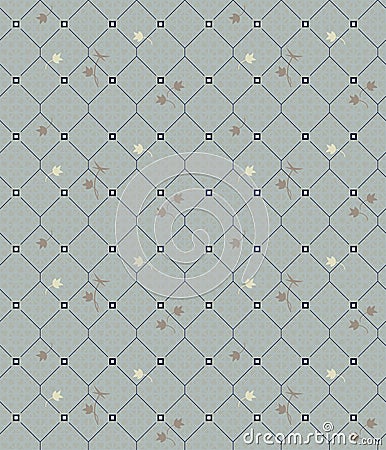 Geometric and floral seamless vintage pattern Vector Illustration