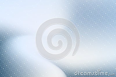 Geometric graphic background with connected lines and dots. Scientific cybernetic particle compounds. Minimal array Vector Illustration