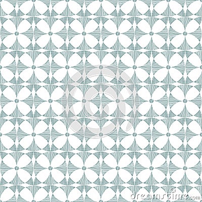 Geometric gray ikat seamless pattern background Vector Illustration