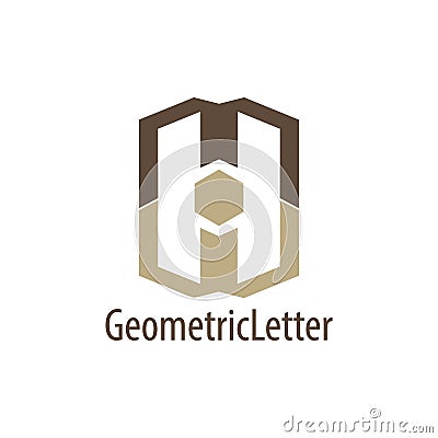 Geometric initial letter MW logo concept design. Symbol graphic template element Vector Illustration