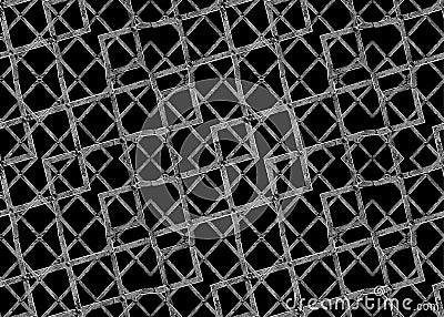Geometric Interlace Grunge Iron Texture Stock Photo