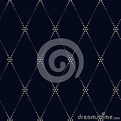 Geometric kimono pattern. Dashed line diagonal ornament on a ind Stock Photo