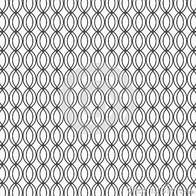 Geometric linear pattern, repeating pointed oval line. clean pattern design for fabric, wallpaper, printing . Vector Illustration