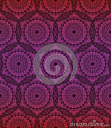 Geometric mandala background seamless Vector Illustration