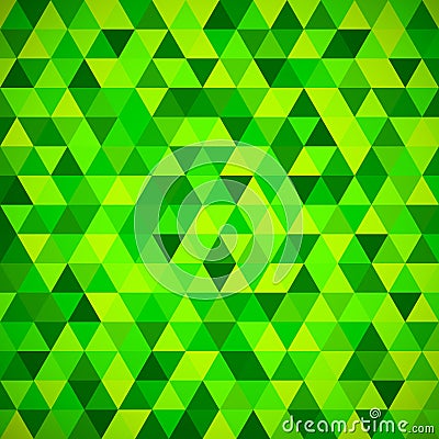 Geometric mosaic pattern from blue triangle Vector Illustration