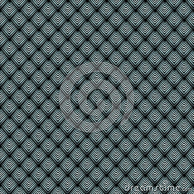 Geometric mosaic pattern from blue triangle texture, abstract vector background illustration Vector Illustration