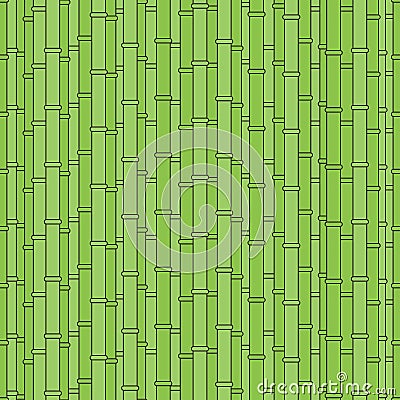 Geometric national seamless japanese pattern with bamboo. Vector Illustration