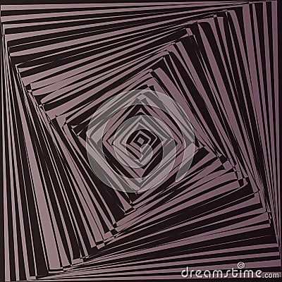 Geometric optical illusion Vector Illustration