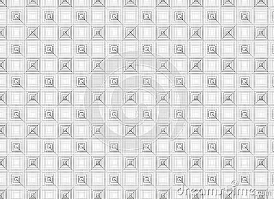 Geometric pattern with hexagonal grid and intricate line design Vector Illustration