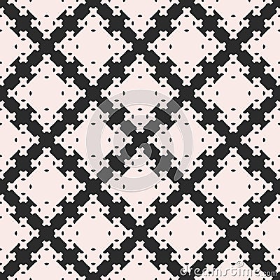 Geometric pattern with square figures, crosses. Vector Illustration