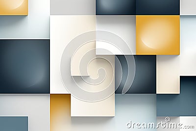 Geometric pattern with squares, circles, rectangles, and triangles. Abstract background Stock Photo