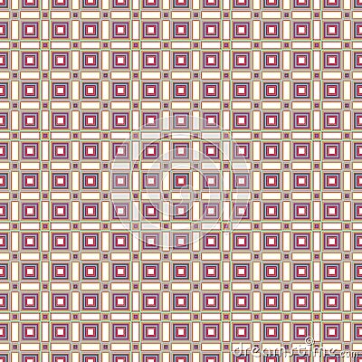 Geometric Plaid Checkered Tiles Fabric Fashion Colorful Seamless Square Fabric Texture Pattern Background Vector Illustration