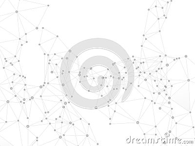 Gometric plexus structure cybernetic concept. Vector Illustration