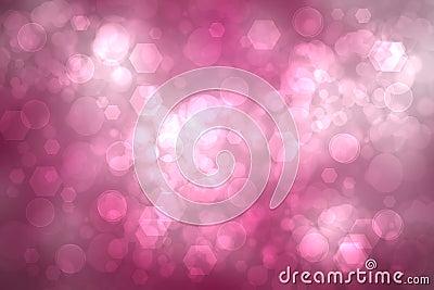 Geometric polygon background. Abstract pink background texture with geometric pentagon or an abstract fantasy surface background. Stock Photo