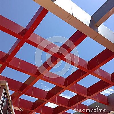 Geometric roof Editorial Stock Photo