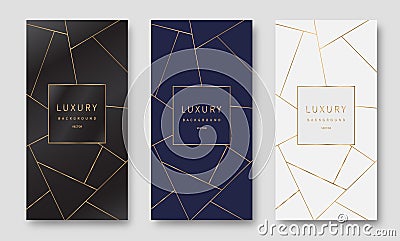 Golden lines pattern background. Luxury style. vector illustration. Vector Illustration