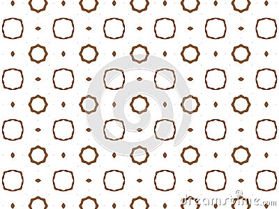 Geometric seamless background with shape abstract and kaleidoscope square repetition. Abstract white and brown gradient background Stock Photo