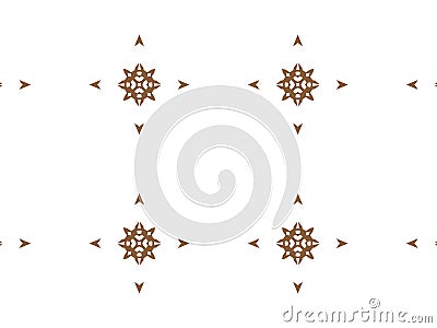 Geometric seamless background with shape abstract and kaleidoscope square repetition. Abstract white and brown gradient background Stock Photo