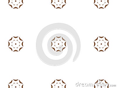 Geometric seamless background with shape abstract and kaleidoscope square repetition. Abstract white and brown gradient background Stock Photo