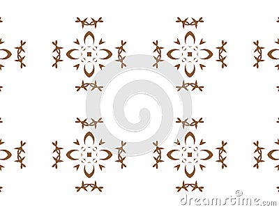 Geometric seamless background with shape abstract and kaleidoscope square repetition. Abstract white and brown gradient background Stock Photo