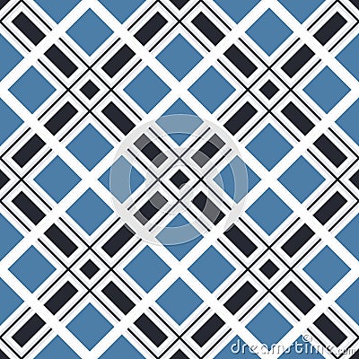 Geometric seamless pattern. Abstract background with geometric shapes. Ð¡heckered ornament. Repeating texture. Vector Illustration