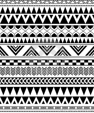 Geometric seamless pattern in Native Americans Vector Illustration