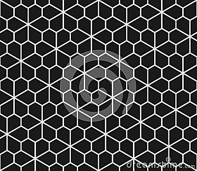 Geometric seamless pattern with pentagons Vector Illustration